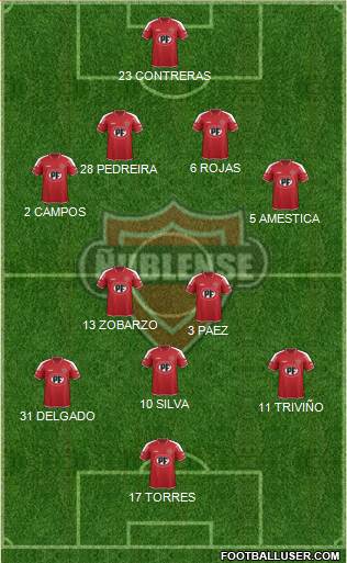 CD Ñublense S.A.D.P. football formation