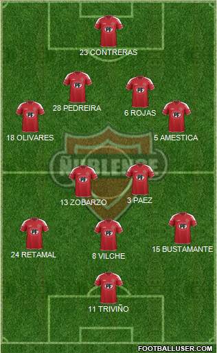 CD Ñublense S.A.D.P. football formation