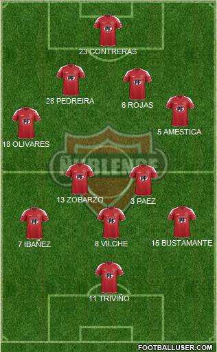 CD Ñublense S.A.D.P. Formation 2016