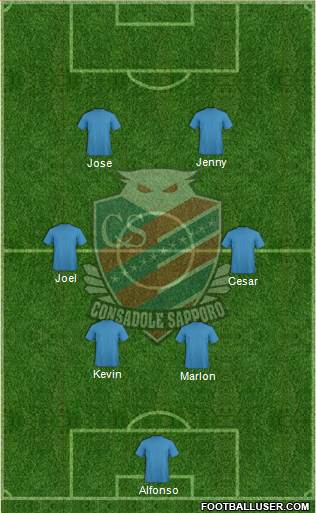 Consadole Sapporo Formation 2016