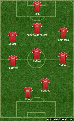 Manchester United Formation 2016