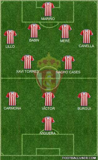 Real Sporting S.A.D. Formation 2016