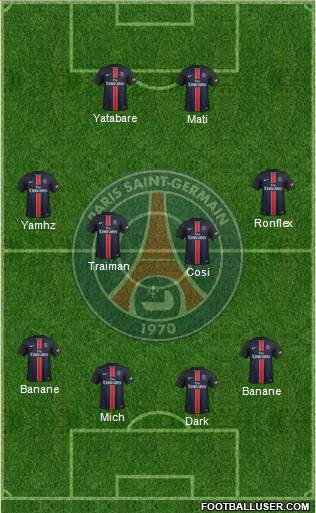 Paris Saint-Germain Formation 2016