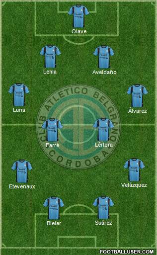 Belgrano de Córdoba Formation 2016