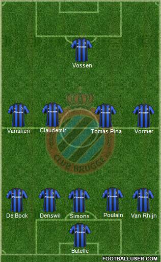 Club Brugge KV Formation 2016