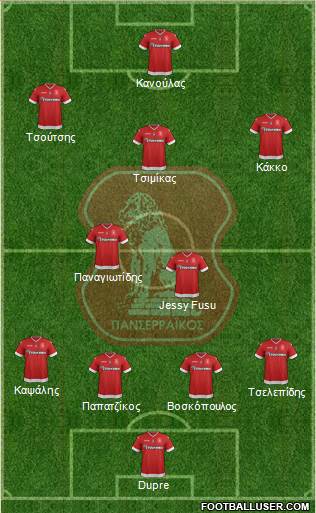 MGS Panserraikos Formation 2016