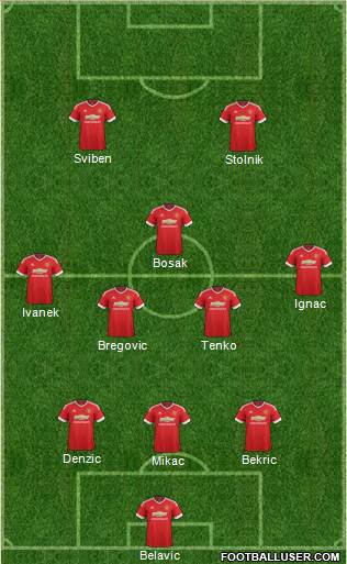Manchester United Formation 2016