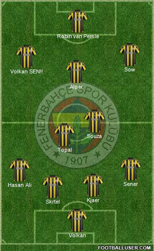 Fenerbahçe SK Formation 2016