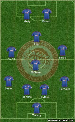 Olympiakos SF Piraeus Formation 2016