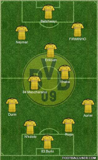 Borussia Dortmund Formation 2016