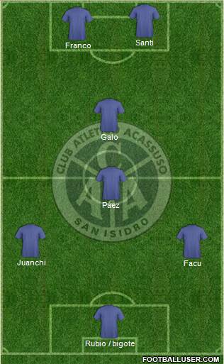 Acassuso football formation