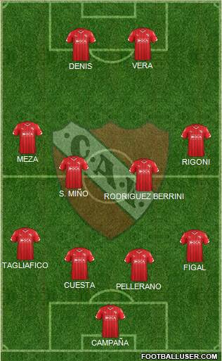 Independiente Formation 2016