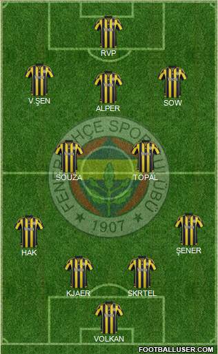 Fenerbahçe SK Formation 2016