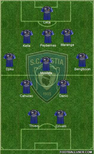 Sporting Club Bastia Formation 2016
