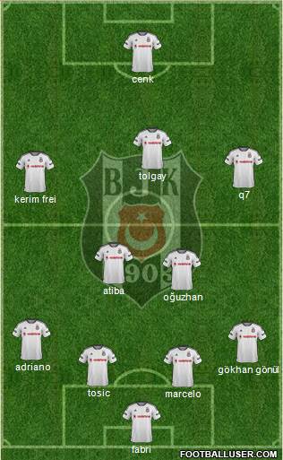 Besiktas JK Formation 2016