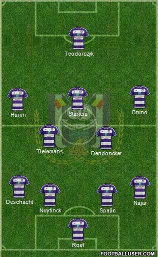 RSC Anderlecht Formation 2016