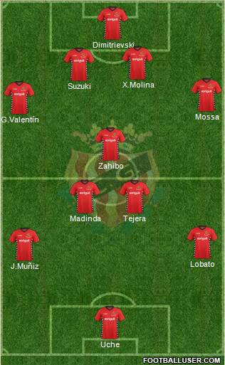 C. Gimnàstic Tarragona S.A.D. Formation 2016