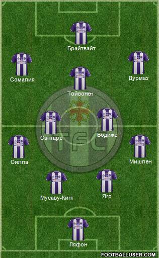 Toulouse Football Club Formation 2016