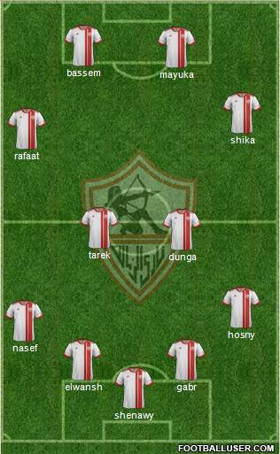 Zamalek Sporting Club Formation 2016