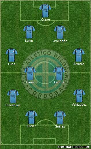Belgrano de Córdoba Formation 2016