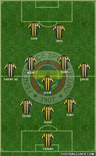 Fenerbahçe SK Formation 2016