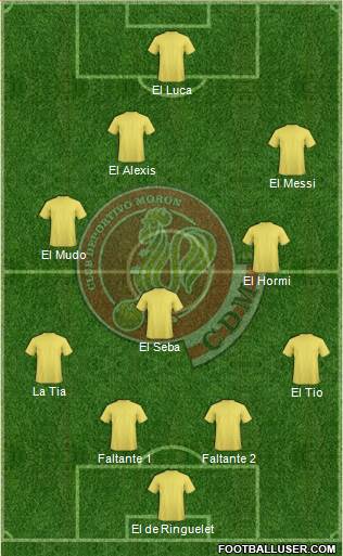 Deportivo Morón Formation 2016