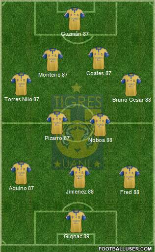Club Universitario de Nuevo León Formation 2016