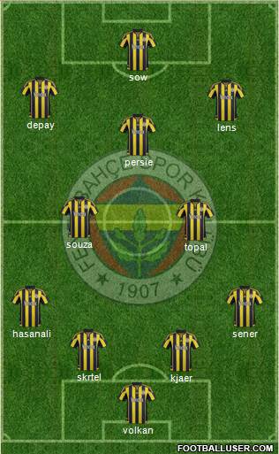 Fenerbahçe SK Formation 2016