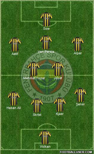 Fenerbahçe SK Formation 2016