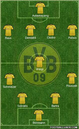 Borussia Dortmund Formation 2016