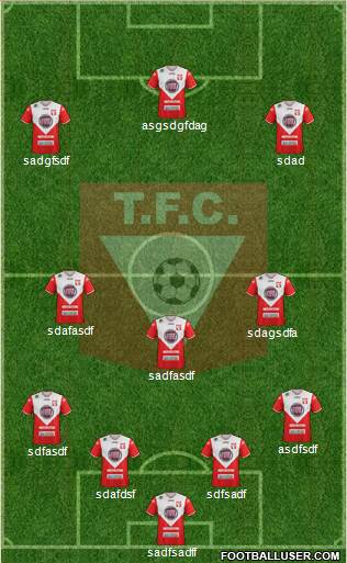 Tacuarembó Fútbol Club Formation 2016