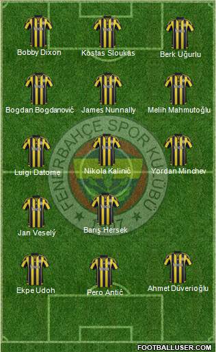 Fenerbahçe SK Formation 2016