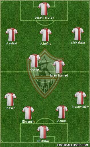 Zamalek Sporting Club Formation 2016
