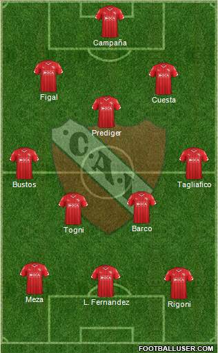 Independiente Formation 2016