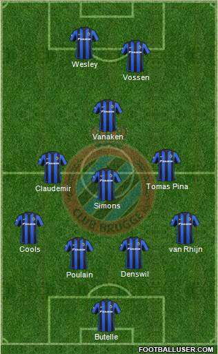 Club Brugge KV Formation 2016