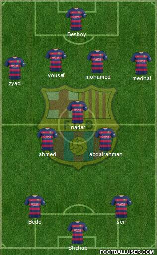 F.C. Barcelona Formation 2016
