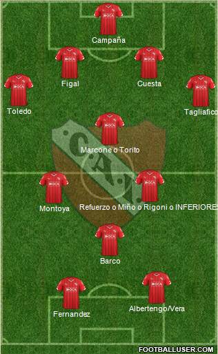 Independiente Formation 2016