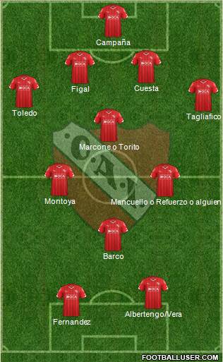 Independiente Formation 2016