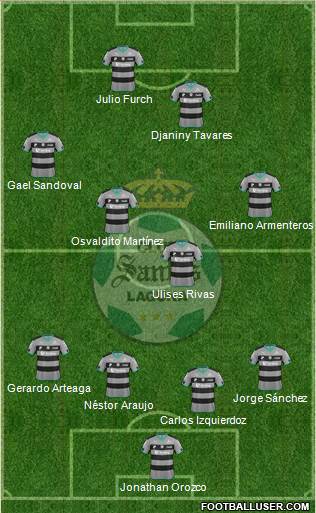 Club Deportivo Santos Laguna Formation 2016