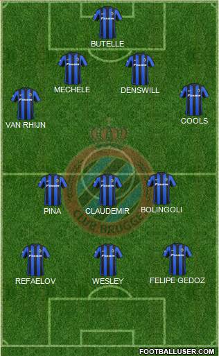 Club Brugge KV Formation 2016