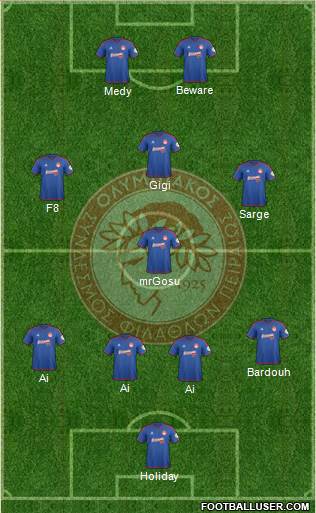 Olympiakos SF Piraeus Formation 2016