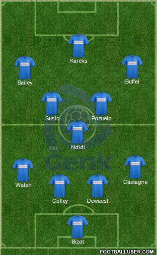 K Racing Club Genk Formation 2016