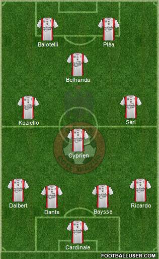 OGC Nice Côte d'Azur Formation 2016