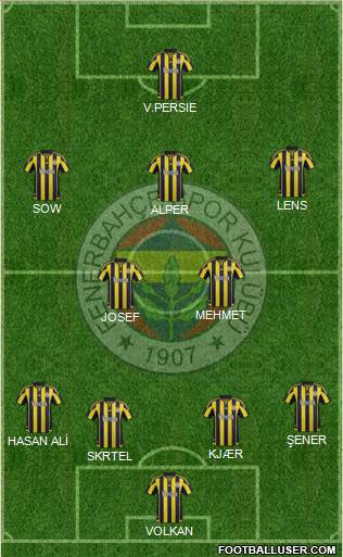 Fenerbahçe SK Formation 2016