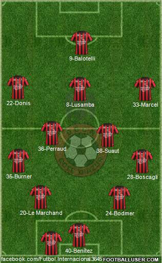 OGC Nice Côte d'Azur Formation 2016