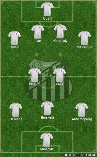 Santos FC Formation 2016
