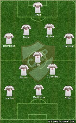 Platense football formation