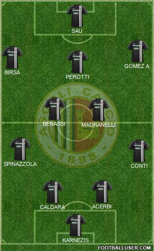 Ascoli 4-2-3-1 football formation