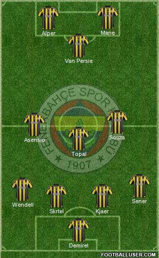 Fenerbahçe SK Formation 2016