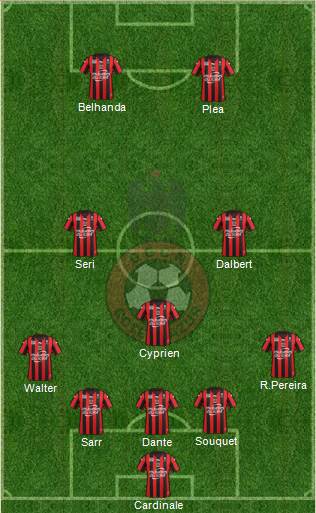 OGC Nice Côte d'Azur Formation 2016